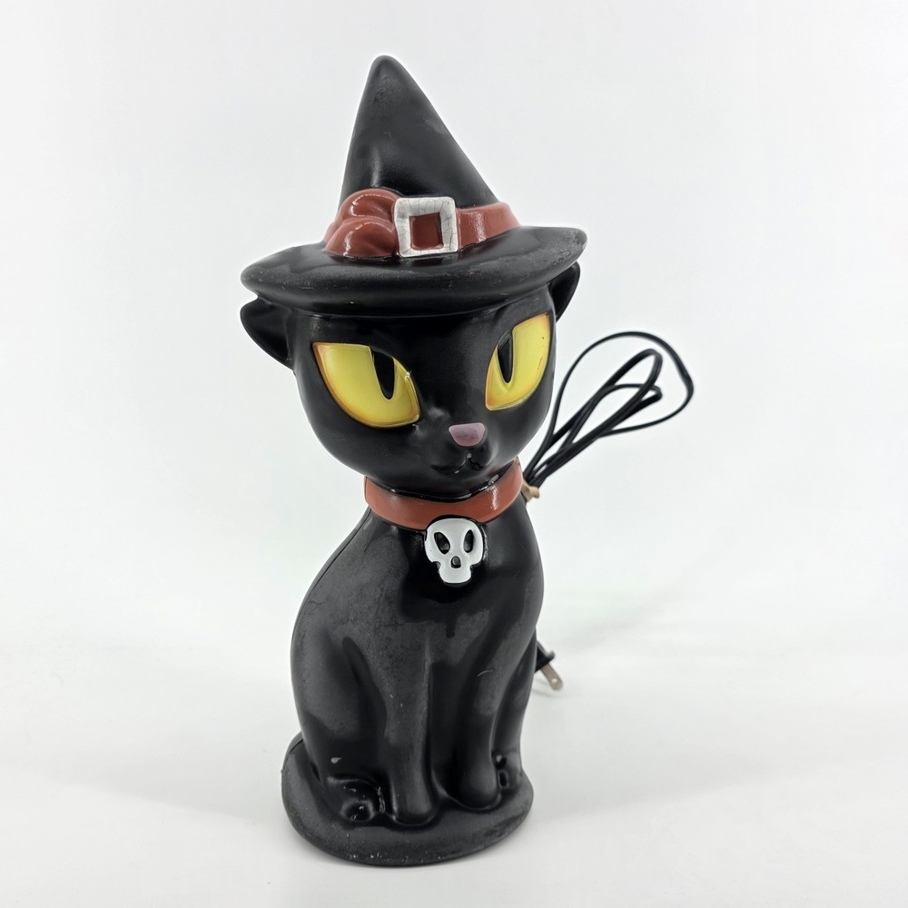Target 2021 Halloween Black Cat Blowmold Light up Eyes